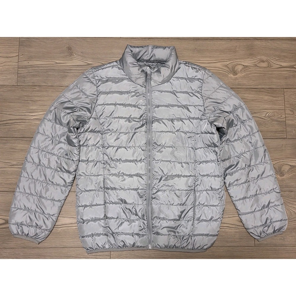 Jackson Hole Outerwear Light Weight Puffer Coat Gray Women's Large